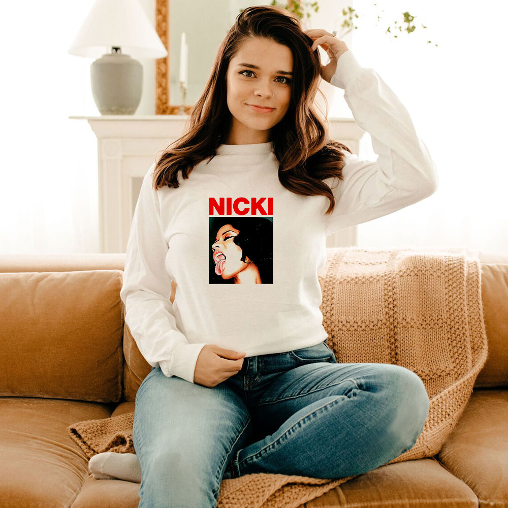 Nicki Minaj Sticking Out Tongue Long Sleeve Nicki Minaj Sticking Out Tongue Long Sleeve