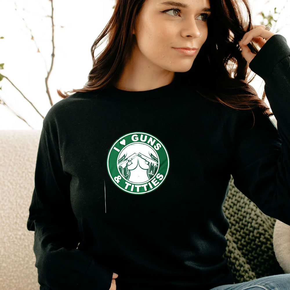 Parody Logo Boobs And Guns Long Sleeve Parody Logo Boobs And Guns Long Sleeve