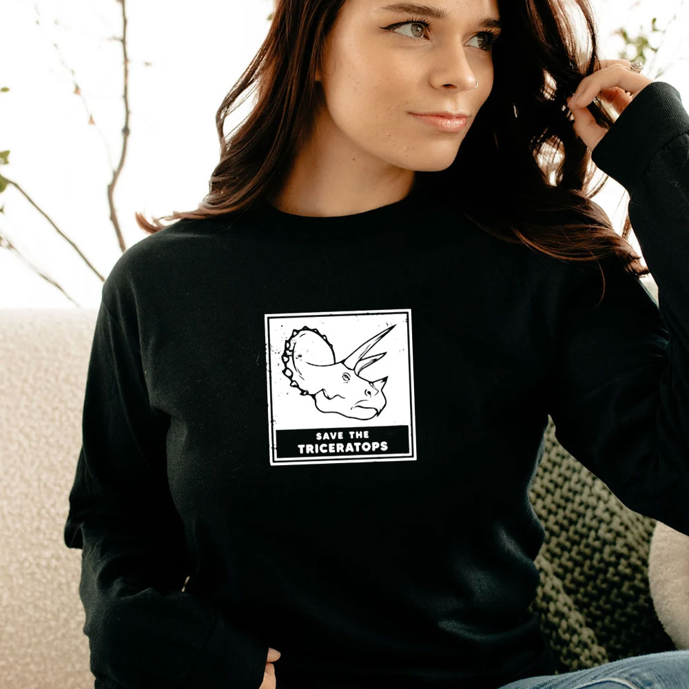 Save The Triceratops Long Sleeve Save The Triceratops Long Sleeve