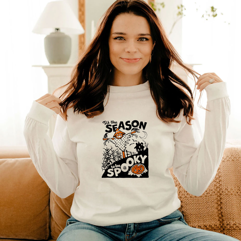 Season To Be Spooky Retro Halloween Long Sleeve