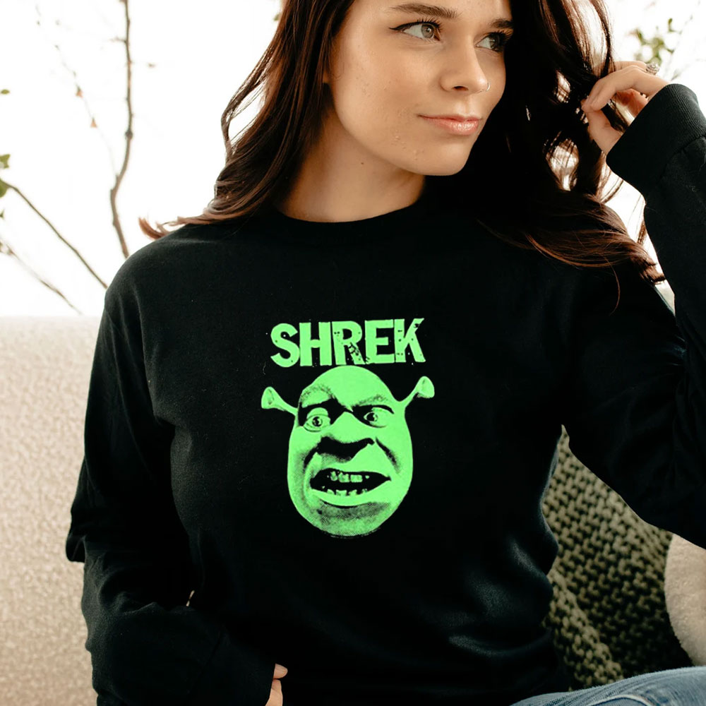 Shrek Funny Face Eyebrow Raised Long Sleeve Shrek Funny Face Eyebrow Raised Long Sleeve