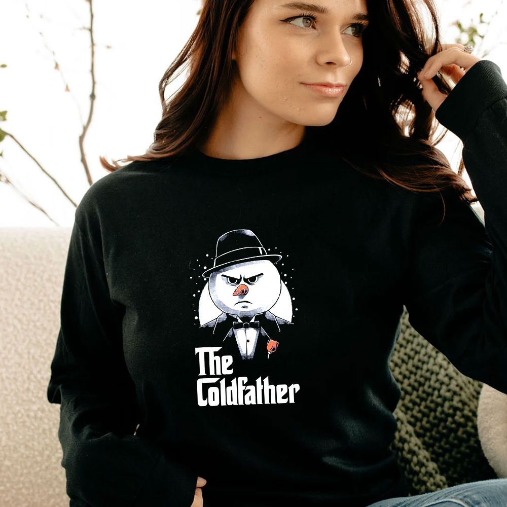 Snowman The Codfather Merry Christmas Long Sleeve Snowman The Codfather Merry Christmas Long Sleeve