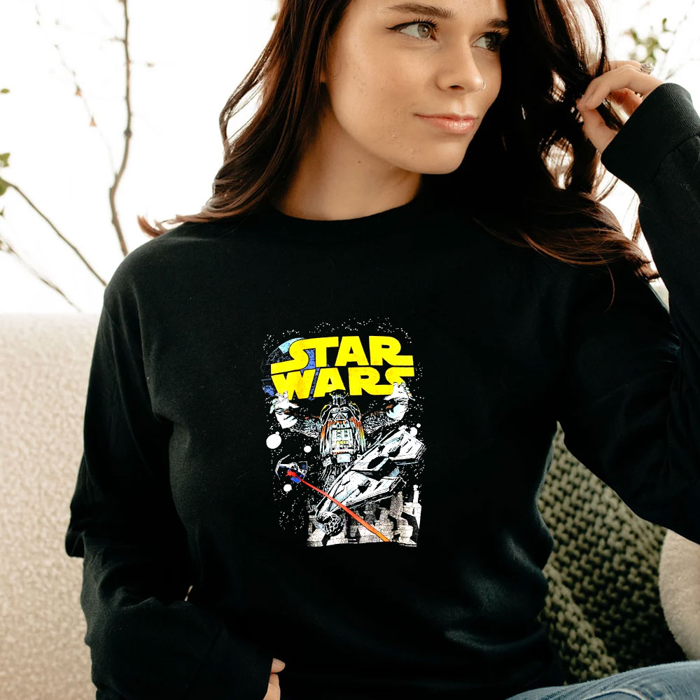 Star Wars Darth Vader Vintage Long Sleeve Star Wars Darth Vader Vintage Long Sleeve