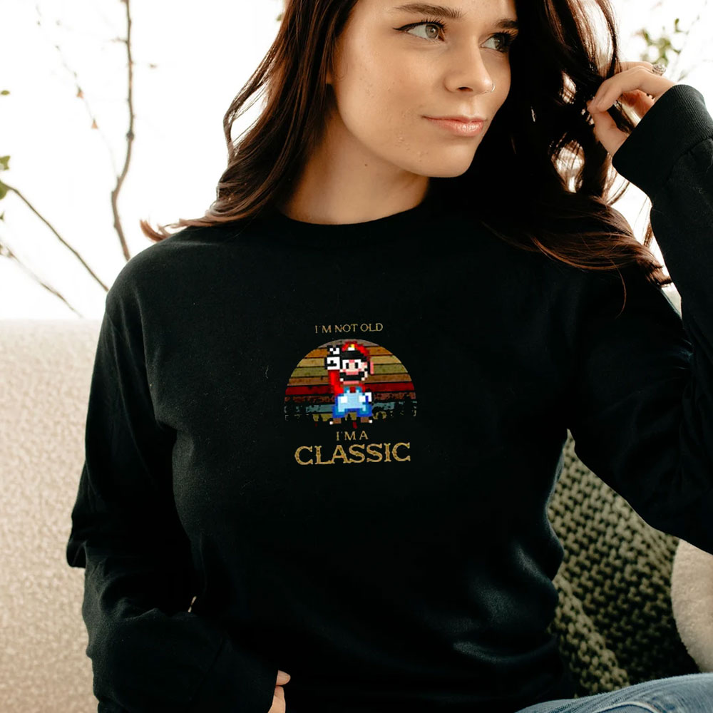 Super Mario I’m Not Old Long Sleeve Super Mario I’m Not Old Long Sleeve