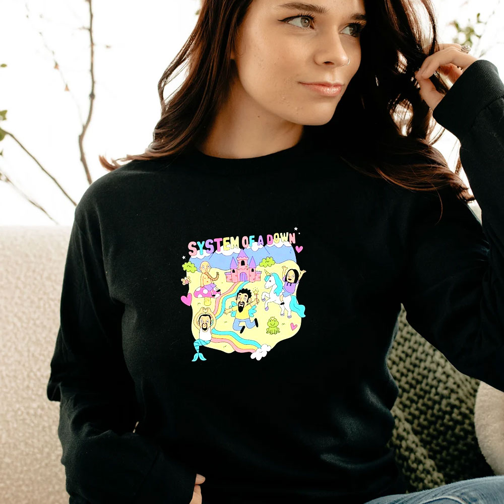 System Of A Down Cute Cartoon Long Sleeve System Of A Down Cute Cartoon Long Sleeve