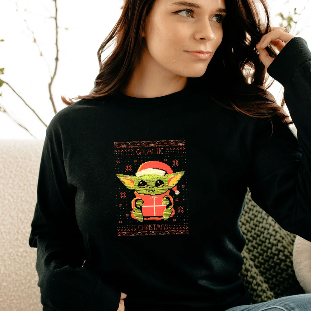 The Mandalorian Galactic Christmas Long Sleeve
