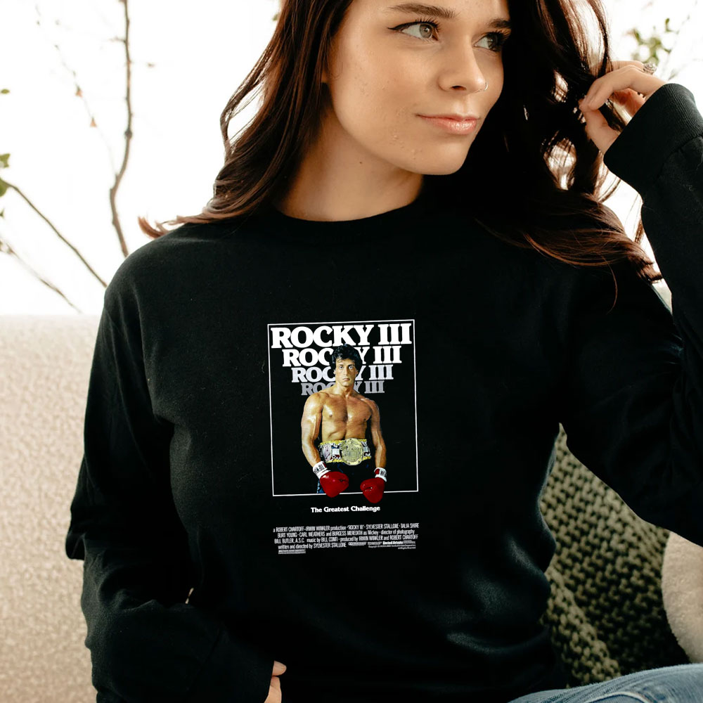 Vintage Rocky Part III Movie Poster Long Sleeve