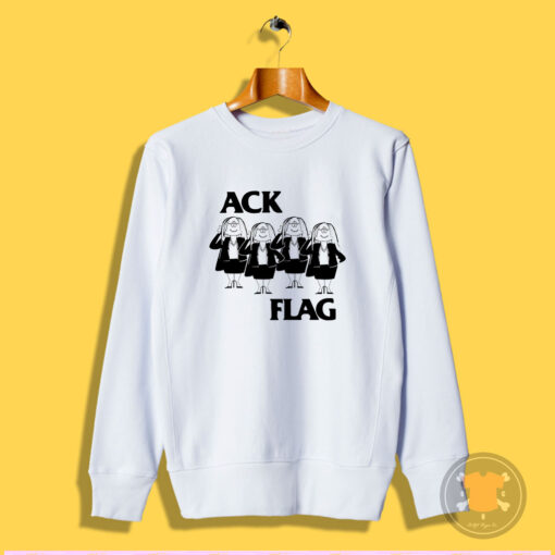 Cathy Ack Flag Black Flag Funny Sweatshirt