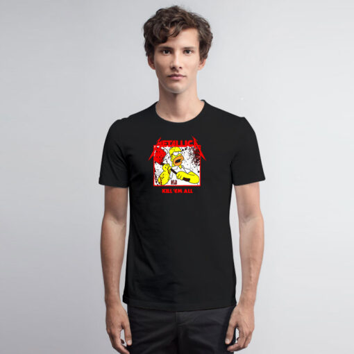 Metallica Homer Kill Em All T Shirt