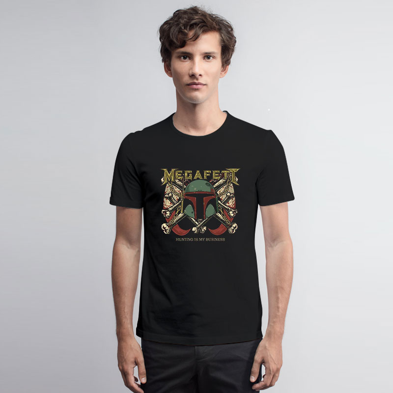 Boba Fett Helmet Megadeth T Shirt