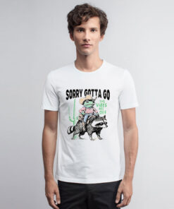 Cowboy Frog Riding Raccoon The Vibes Are Off Weird T Shirt