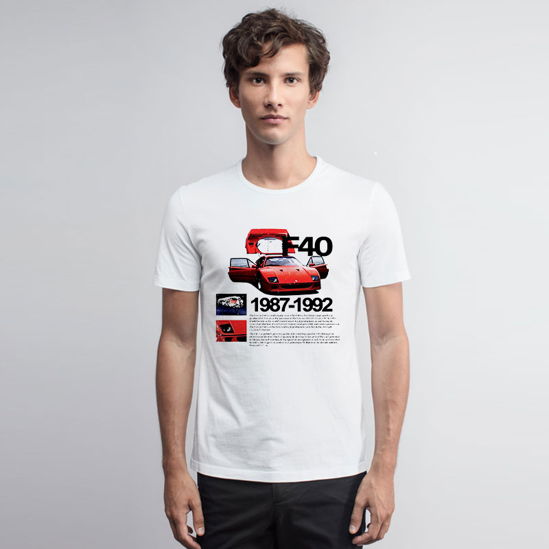 Ferrari F40 Vintage T Shirt