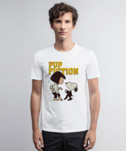 Lucy and Snoopy Pulp Fiction T Shirt